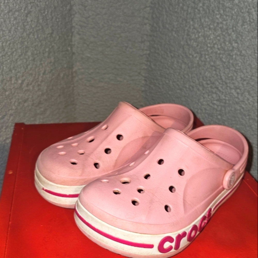 Kid's Pink Crocs (Junior Size)